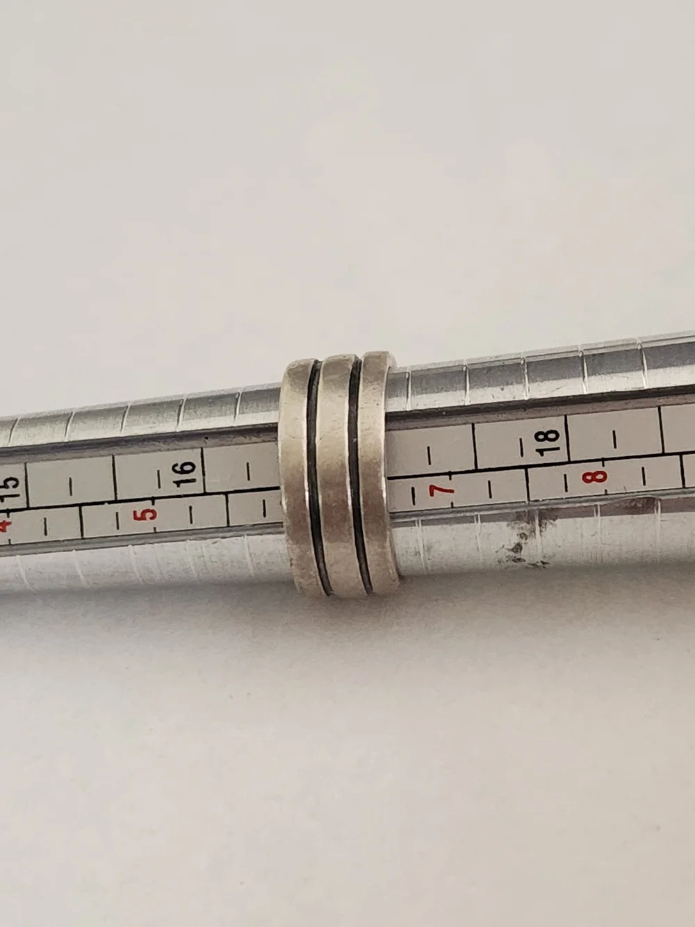 Vintage Sterling Silver Men's Triple Band Ring